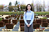 Asia Campbell, 15, is known as the 'granddaughter of the Korean War veterans' as well as the 'little ambassador,' promoting Busan's bid to host the World Expo 2030. [YONHAP]