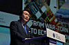 President Yoon Suk Yeol delivers a speech to promote Busan's 2030 World Expo bid to host the World Expo 2030 at the 172nd general assembly of the Bureau International des Expositions in Issy-les-Moulineaux, near Paris, Tuesday. [JOINT PRESS CORPS]