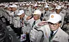 Veterans of the 1950-53 Korean War attend a ceremony at the Jangchung Gymnasium in Seoul on Sunday to commemorate the 73rd anniversary of the outbreak of the Korean War. [YONHAP]