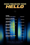 Main poster for Treasure's Asian tour '2023 Treasure Tour [HELLO]' [YG ENTERTAINMENT]