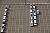 Vehicles from the production line at Kia’s plant in Gwangju on Nov. 2. The shortage of vehicle chips has led to sharp decline in automobile production affecting the country’s overall industrial output. [YONHAP]