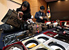 Customs authorities inspect knockoff bags and accessories at the Seoul Main Customs office in Gangnam District, southern Seoul, on Tuesday. The Korea Customs Service seized 142,930 knockoffs in November, of which 25 products that directly make contact with skin were found to contain heavy metals such as lead and cadmium in amounts above the safe level, according to the agency on Tuesday. Knockoff earrings, in particular, were found to contain large amounts of cadmium. [YONHAP]