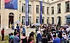 The Korea Day event takes place at the Korea House at Maison de la Chimie in Paris on Aug. 7. [JOINT PRESS CORPS]