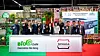 Lee Kyung-ae, managing director at Daesang, sixth from left, poses for a photo with Łukasz Głębiński, president of Charsznickie Pola Natury, to celebrate signing a memorandum of understanding to establish a joint venture and a kimchi-making factory in Poland. [DAESANG]