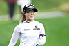 Lim Hee-jeong reacts after carding a birdie during the third round of the DB Group Korea Women's Open at Rainbowhills in Eumseong, North Chungcheong, on Saturday. [YONHAP]