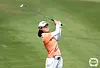 Lee Jung-min plays her iron on the fourth hole during the final round of the PLK Pacificlinks Championship with SBS Golf at the Twin Doves Golf Club in Vietnam on Sunday. [KLPGA]