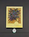 Joo Jae-hwan's ″Weight of Materials for Art″ is a mixed-media artwork where his painting is being weighed on a scale to symbolize how the art market only relies on subjective interpretations of an artwork and not the quantitative properties such as the weight of the painting or the weight of the paint used in an artwork. [JEON TAE-GYU]