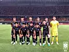The Korean U-24 team poses for a photo ahead of a friendly against China at Jinhua Sports Centre Stadium in Jinhua, China on Monday. [KOREA FOOTBALL ASSOCIATION]