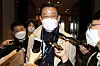Kim Tae-young, chairman of the Korea Federation of Banks, receives questions from reporters after holding a meeting where he confirmed the long list of the federation's candidates for next chairman with the board at a hotel in Seoul on Tuesday. [NEWS1]