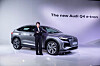 Lynn Lim, managing director of Audi Korea, introduces the Q4 e-tron 40 SUV Tuesday at a press event held in central Seoul. [AUDI KOREA]