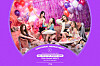The poster image for ITZY's ″Fan Party Live″ to be held on Saturday, 4 p.m. on Naver V Live [JYP ENTERTAINMENT]