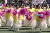 Buddhists in hanbok (Korean traditional clothes) prepare for a lantern parade during the Lotus Lantern Festival ahead of the Buddha's birthday on May 5, at Dongguk University in central Seoul on April 26. [AP/YONHAP]