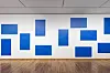 Hoh Woo-jung's ″Curve″ series (2022) - the paintings tend to ″connect″ with each other through the curves [KUMHO MUSEUM OF ART]