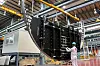 A Korean Air employee oversees the production of aft wheel well bulkheads. [KOREAN AIR]