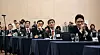 University presidents attend a conference hosted by the Korean Council of University Education on Jan. 31. The council conducted a survey about universities' plans to raise tuition and increase the number of undecided major students during the conference. [NEWS1]