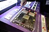 SK Hynix’s HBM3E high-bandwidth memory is displayed at the SK AI Summit 2025 exhibition at COEX in Gangnam District, Seoul, on Nov. 3. [YONHAP]