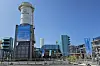 Hanwha Impact's hydrogen gas turbine plant in Seosan, South Chungcheong on Wednesday. The company announced that day that it completed a demonstration test of the 80-megawatt turbine with the highest-ever hydrogen blend rate of 59.5 percent by volume. [SHIN HA-NEE]