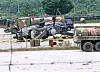 An army medical helicopter, while trying to make a landing, crash-landed on a runway at the Army Aviation Battalion in Pocheon, Gyeonggi, on Monday. All five crew onboard were injured but no fatality was reported. [YONHAP]