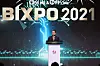 Kepco CEO Cheong Seung-il announcing the power company's carbon neutrality vision 2050 at the opening ceremony of Kepco's annual event Bixpo held in Gwangju on Wednesday. [YONHAP]