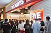 Customers line up for the opening of Korea's fifth Five Guys location in Pangyo, Gyeonggi, on Monday. [FG KOREA]