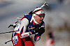 Timofei Lapshin competes in the men's 20-kilometer biathlon at the National Biathlon Centre in Zhangjiakou, China on Tuesday. [REUTERS/YONHAP]