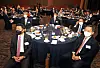 The heads of Korea’s major banks at the Korea Economic Forum on Thursday listen to the welcome message by Cheong Chul-gun, CEO of the Korea JoongAng Daily. Clockwise from left: Kwon Kwang-seok, CEO of Woori Bank; Hur Yin, CEO of KB Kookmin Bank; Eun Sung-soo, chairman of the Financial Services Commission; Jin Ok-dong, CEO of Shinhan Bank; Park Sung-ho, CEO of Hana Bank. [PARK SANG-MOON]