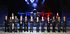 Polish Defense Minister Mariusz Blaszczak and Korean Defense Minister Lee Jong-sup stand in the center of a photo lineup at a Wednesday ceremony in Sacheon, South Gyeongsang, marking the rollout of the first FA-50 light attack aircraft designated for export to Poland. [KOREA AEROSPACE INDUSTRIES]