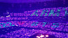 BTS fans spell out 'ARMY' (the fandom's name) and 'BTS' using Army Bombs, or light sticks for cheering, during a run of the boy band's Las Vegas concert on April 10. [SCREEN CAPTURE]