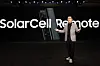 Samsung Electronics' vice chairman Han Jong-hee reveals the upgraded SolarCell Remote control, which can self-charge using solar power and radio frequencies emitted from household gadgets. [SAMSUNG ELECTRONICS]
