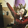 Voice actor Brooke Megan Goodman poses for a photo after recording in a studio. [BROOKE MEGAN GOODMAN]