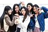 From left, Hanni, Hyein, Haerin, Danielle and Minji of girl group NewJeans in a teaser for 'NewJeans Code in Busan' [SCREEN CAPTURE]