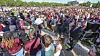 The day after an active shooter on campus Florida State held a vigil on campus at Langford Green, Tallahassee, Florida, on April 18 [AP/YONHAP]