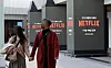 Netflix logo displayed at Coex, southern Seoul, on Dec. 7, 2021 [YONHAP]
