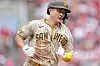 San Diego Padres' Kim Ha-seong rounds the bases after hitting a solo home run during the eighth inning of a baseball game against the Cincinnati Reds on July 2. [AP/YONHAP]