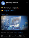 A tweet on the official Napoli Twitter account welcomes Kim Min-jae to the club. [SCREEN CAPTURE]