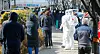 Quarantine officials run a Covid-19 testing center at the Jingwan General Industrial Complex in Namyangju, Gyeonggi, Wednesday after a cluster of 115 people emerged from a plastic factory there. The industrial complex is home to 59 companies with over 1,200 workers. [NEWS1]