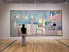 A visitor looks at Kim Whanki’s “Women and Jars”(1950s) in a preview of the “MMCA Lee Kun-hee Collection: Masterpieces of Korean Art” exhibition at MMCA Seoul. [MOON SO-YOUNG]