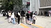 People line up in front of Lotte Department Store's main branch in Sogong-dong, central Seoul on Tuesday amid rumors that French luxury brand Chanel will sharply raise prices of popular items starting Thursday. [NEWS1]