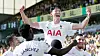 Tottenham Hotspur's Son Heung-min celebrates scoring his final goal of the 2021-22 Premier League season at Carrow Road in Norwich on May 22. [REUTERS/YONHAP]