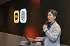 Kakao's AI agent platform performance leader Yoo Yong-ha announces ChatGPT's integration with KakaoTalk on Oct. 28 at the company's headquarters in Pangyo, Gyeonggi. [KAKAO