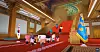 Children take a virtual tour around the Blue House on May 5 on Minecraft. [THE BLUE HOUSE]