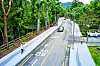 A walking trail on the Busan Campus that connects major school buildings and a stream flowing from Mount Geumjeong [PUSAN NATIONAL UNIVERSITY]