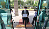 An attorney enters the Seoul Southern District Prosecutors Office to file a complaint against Terraform Labs co-founder Do kwon on behalf of clients in June. [YONHAP]