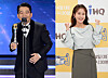 Comedians Kim Jun-ho, left, and Kim Ji-min [ILGAN SPORTS]