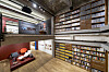 Bookshelves filled with magazines at 'The Issue: Hyundai Card Library Magazine Collection through the Ages” exhibition at the Storage by Hyundai Card in Hannam-dong, central Seoul. [STORAGE BY HYUNDAI CARD]