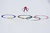 Park Je-un soars through the air during the competition round of the individual Gundersen large hill 10-kilometer ski jumping competition at the 2022 Winter Olympics in Zhangjiakou, China on Tuesday. [AP/YONHAP]
