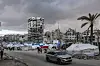 Tents of displaced Palestinians from northern Gaza are set up near destroyed buildings in Gaza City, on March 20, after the Israeli army issued evacuation orders for areas in northern Gaza. Israeli forces resumed airstrikes on Gaza on 18 March, ending a ceasefire that had been in place since Jan. 19. [EPA/YONHAP]