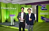 Prefer CEO Jake Berber, left, poses with ASEAN-Korea Centre Secretary General Kim Jae-shin during the NextRise 2025 startup fair at COEX in Seoul. [ASEAN-KOREA CENTRE]