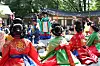 Students in the School of Dance and the School of Korean Traditional Arts, among others, reenact a ceremonial dance from the late Joseon period (1392-1910) at Changdeok Palace in Jongno District, central Seoul known as the 'Jinjakrye,' held to honor the king during a royal court banquet. [YONHAP]