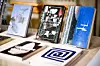 Books by the South Korean writer Han Kang displayed at the Swedish Academy in Stockholm, Thursday, Oct. 10, 2024. Kang has been awarded the Nobel Prize for Literature. [AP]